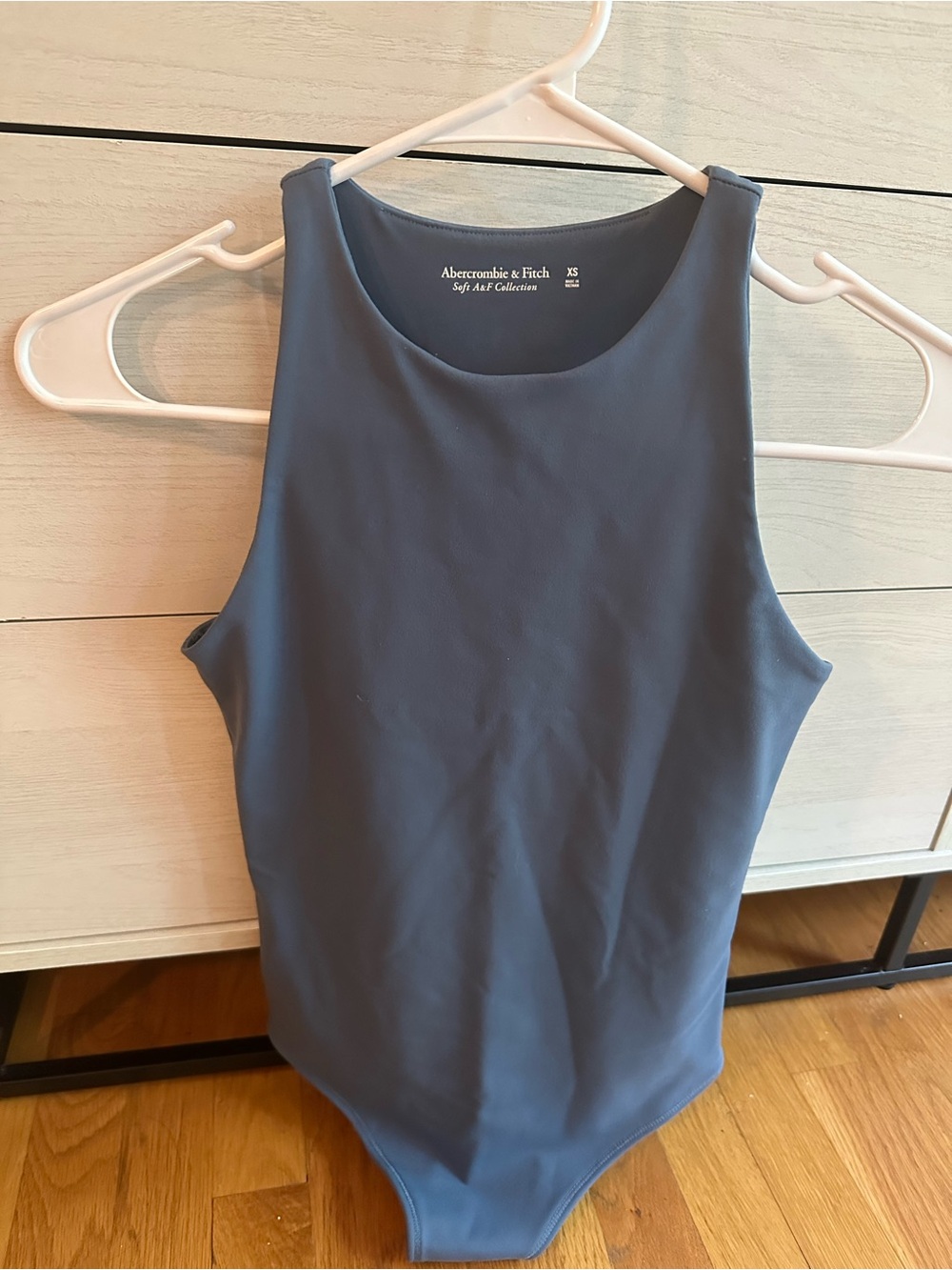NWOT Abercrombie & Fitch Slate Blue Sleeveless Bodysuit